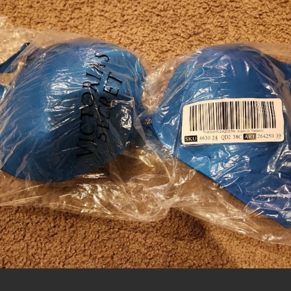Victoria Secret-Blue Enamel Very Sexy-So Obsessed Push Up Bra-38C - Picture 4 of 4
